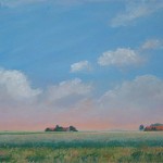 Polderweg Oostwold, acrylverf, 75 x 55 cm, 2003