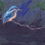 IJsvogel, acrylverf, 30 x 30 cm, 2005