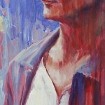 Vrouw, acrylverf, 35 x 70 cm, 2001
