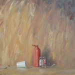 Stilleven met ketchupfles, olieverf, 110 x 81 cm 2012